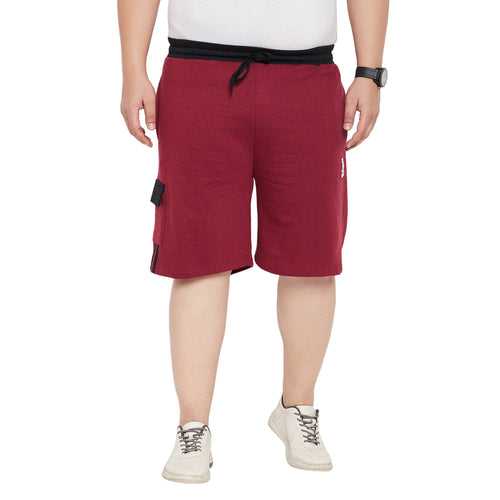 Men Plus Size Carens Solid Shorts