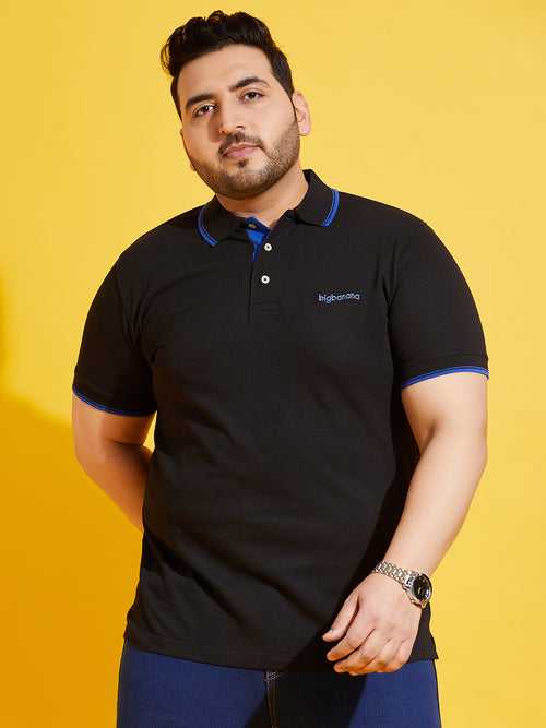 Men Plus Size Eddy-B-10 Solid Polo Tshirt