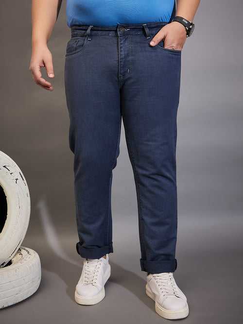 Men Plus Size Toast-Charlie Solid Jeans