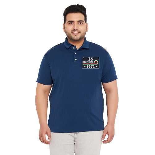 Men Plus Size Tymon Printed Polo Tshirt