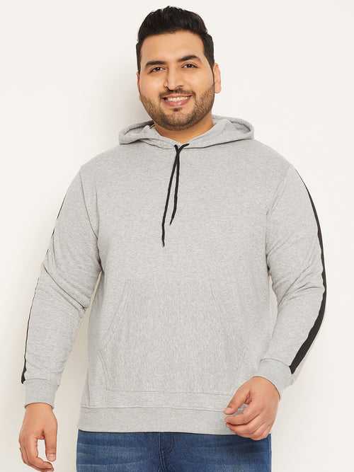 Men Plus Size Witness Solid Sweatshirt