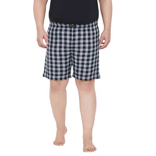 Men Plus Size Pascoe Check Boxers