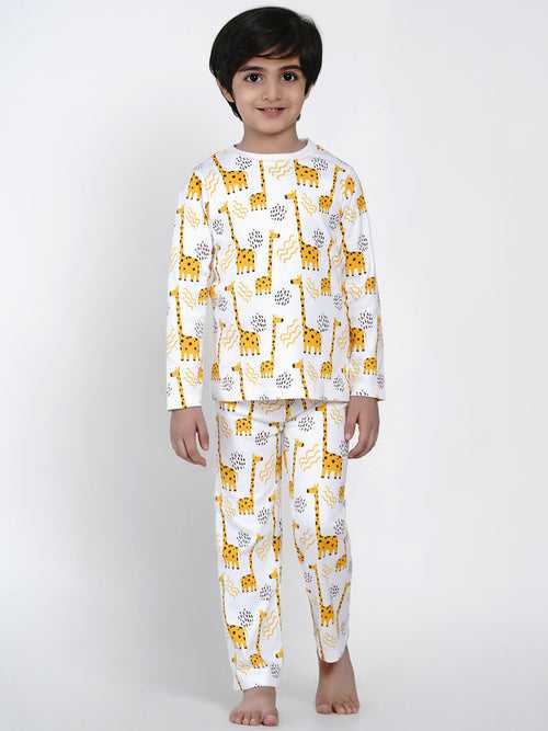 Berrytree Organic Night Suit Giraffe Boy