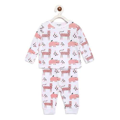 Berrytree Organic Baby Night Dress: Pink Panther