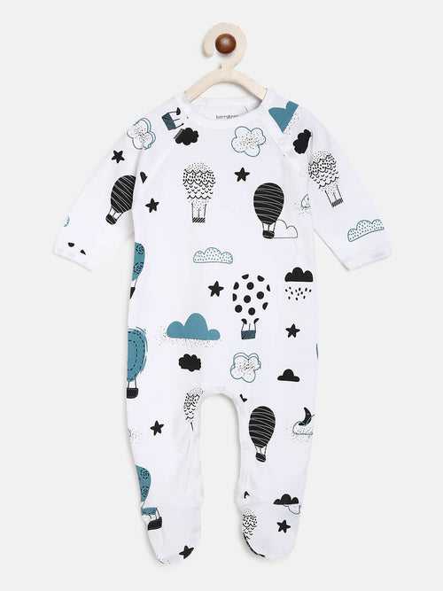 Berrytree Organic Cotton Baby Rompers : Balloons
