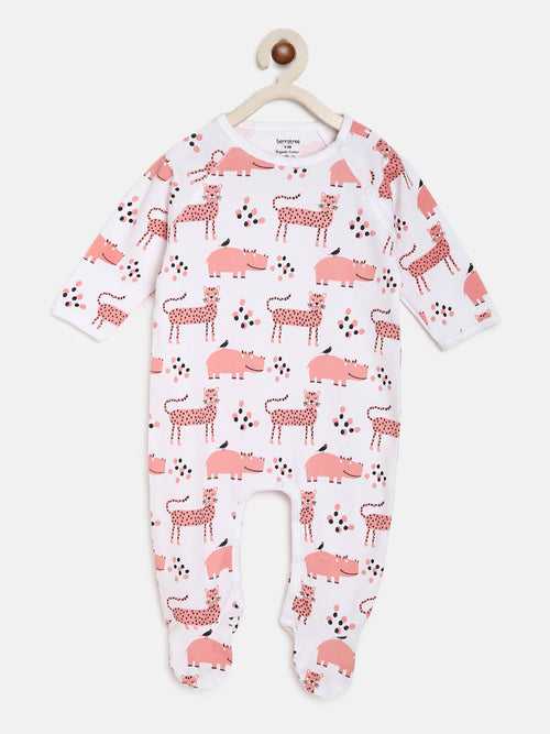 Berrytree Organic Cotton Baby Rompers : Pink Panther