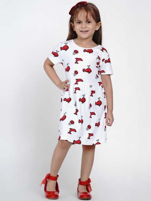 Berrytree Kids Gown Dress Fish Print