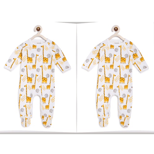 Twins Baby Clothes : Giraffe Romper