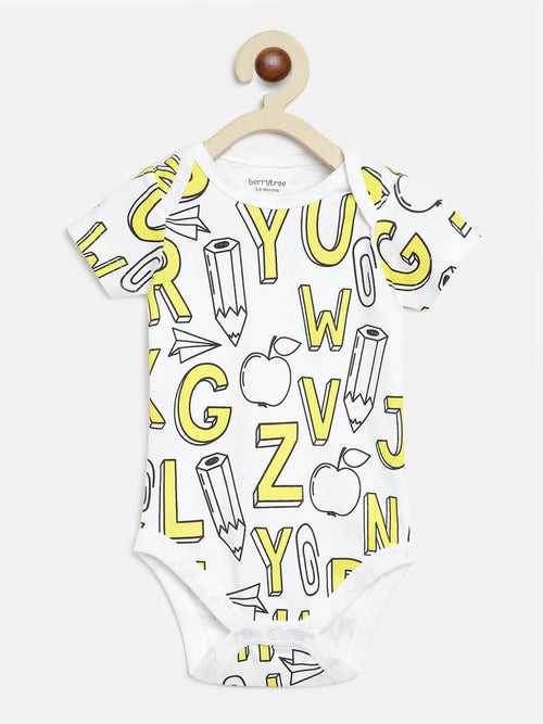 Berrytree Organic Onesies for Babies : Alphabets