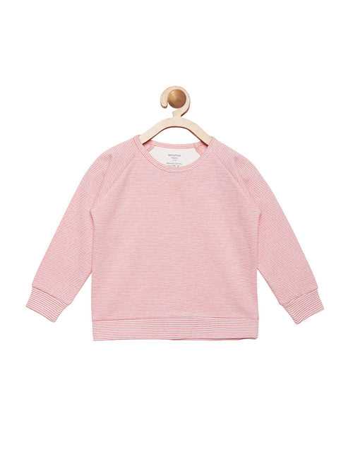 Berrytree Organic cotton Unisex Pink Stripes  Sweatshirt