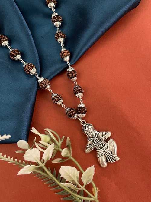 Lord Hanuman Pendant Rudraksha chain