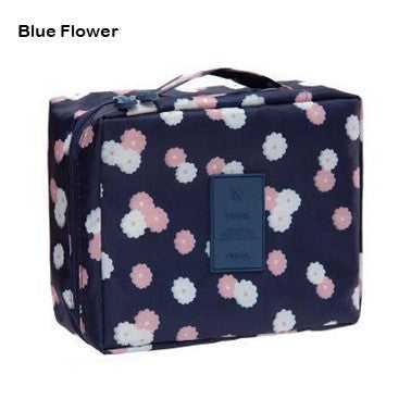 Essential Travel Pouch - Blue Flower