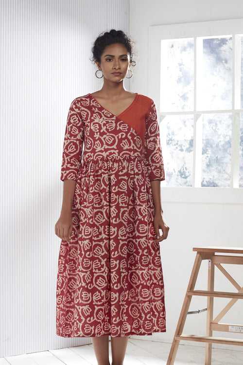 Tamarai cotton batik dress