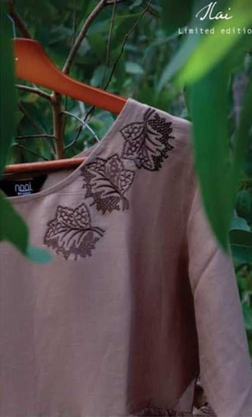 Brown embroidery kurta