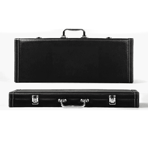 Luxe Leatherite Poker Case - Black