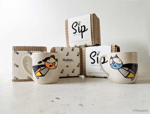 SIP Superboy & Supergal - Ceramic Cups