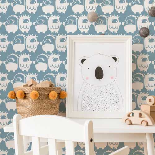 DECK - Oddlings : Eco Friendly Kids Room Wallpaper by Mapayah