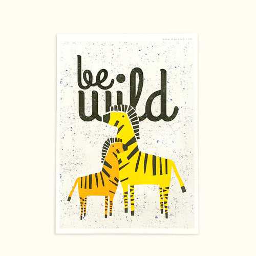 PRINTS - Zany Zebra : Eco-Friendly Wall Art for Room Decor by MAPAYAH