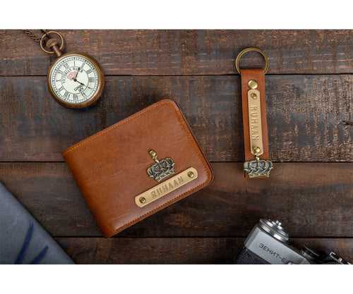 MENS WALLET & KEYCHAIN COMBO WITH FREE CHARM