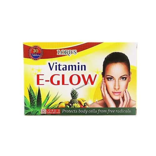 Lord's Vitamin E-Glow Tablets - Antioxidant Skin Protection & Anti-Aging Formula
