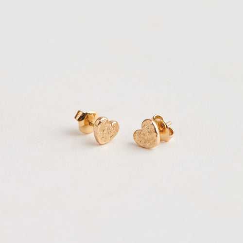 Aflame Heart Studs