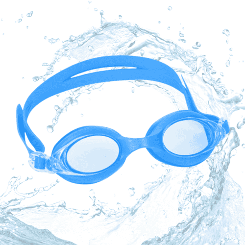 Swimming Goggles For Kids with Anti Fog UV Protection | Kiddos, Light Blue