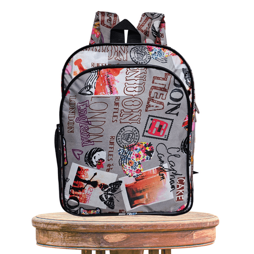 School Bag Backpack for Kids | London Design - Height 14 Inches