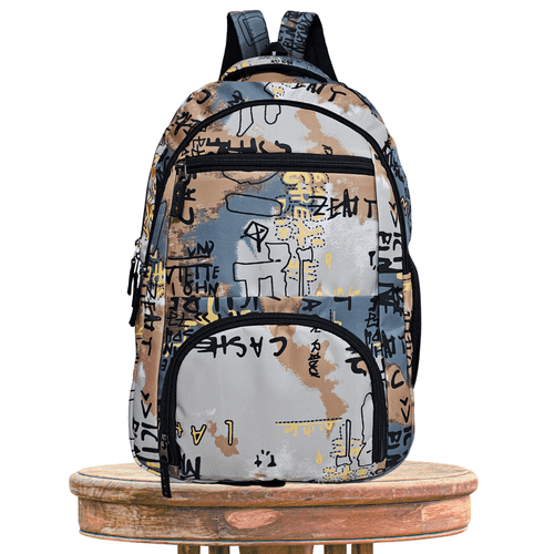 School Bag Laptop Backpack for Kids | Castle Design - Height 18 Inches