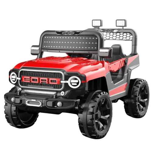 Rechargeable Battery Operated Ride-on Jeep with Light and Music for Kids | Racing Baby Big Electric Car Jeep | 3 to 8 Years