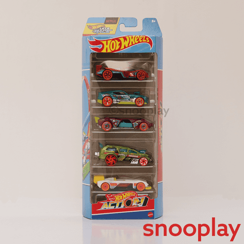 Diecast Hotwheels Action - Pack of 5 Cars