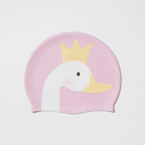 Kids Swimming Cap Princess Swan Multi