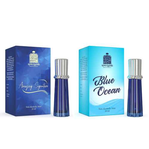 2 Pcs Attar Set Amazing Signature And Blue Ocean 20ML Each