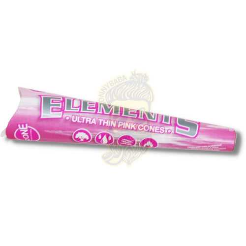 Elements Pink King Size Pre-Rolled Cones - 3 cones per Pack