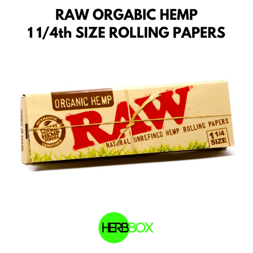 RAW Organic Hemp 1 1/4th Size Rolling Papers