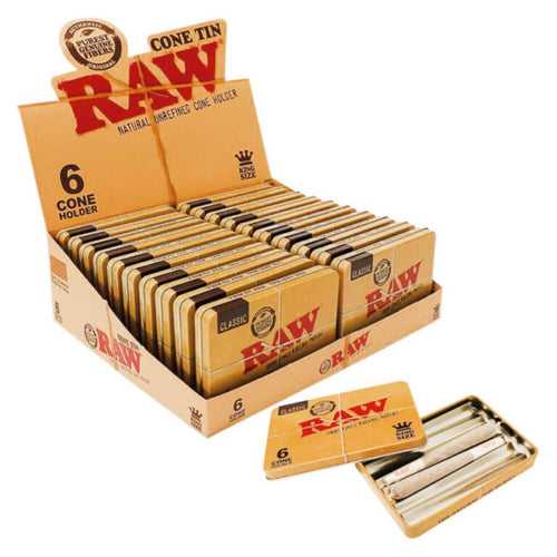 Raw Six Cone Tin Holder