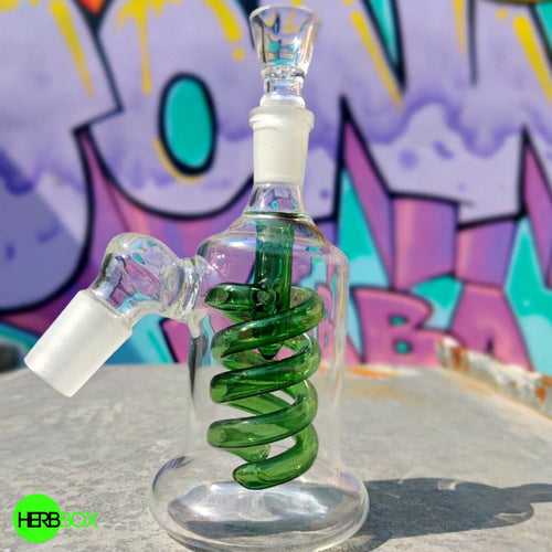 Male Spiral Percolator Glass Ashcatcher ( 18.8 mm )