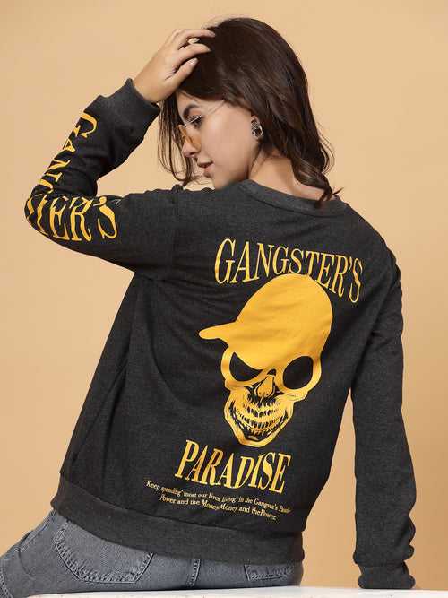 Women Gangster Paradise Oversized Sweatshirt