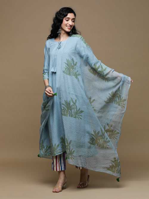 Vanya Quilt Blue Kurta