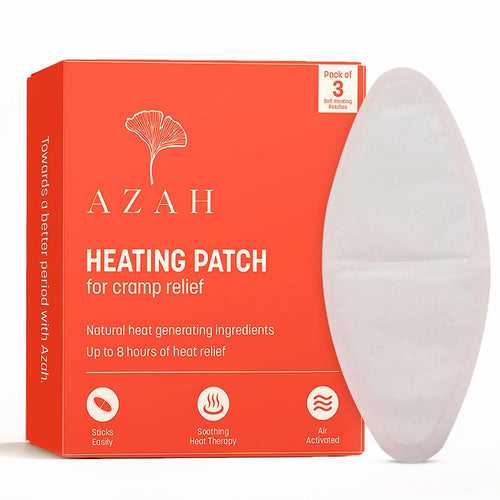 Azah Period Pain Relief Heat Patches - Pack of 3