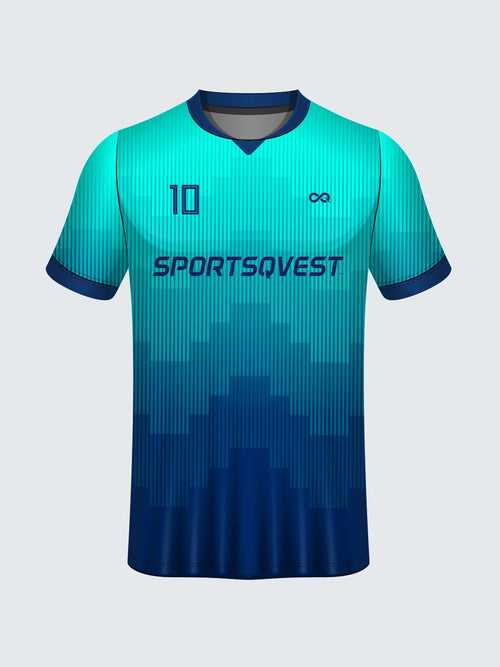 Customise Polo Geometric Cricket Jersey-CT1003