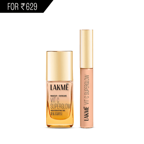 Lakmē Makeup+Skincare VitC Superglow Tint + Concealer