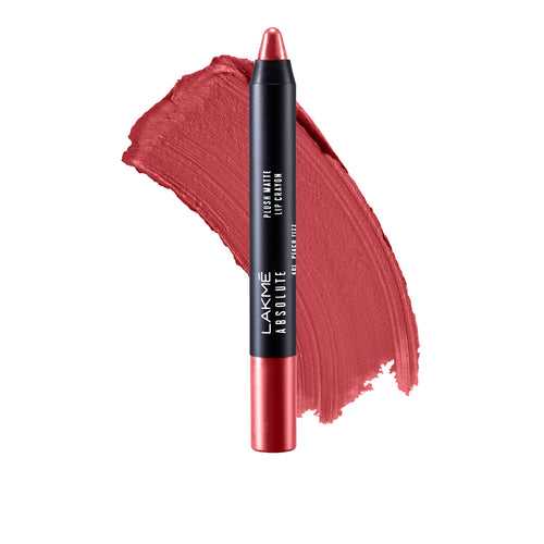 Lakmē Absolute Plush Matte Lip Crayon-Peach Fizz