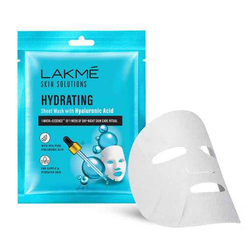Lakmē Solutions Sheet Mask Hydrating with Hyaluronic Acid 25ml