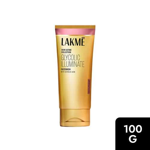 Lakmē Glycolic Illuminate Facewash with Glycolic Acid for Gentle Exfoliation & Illuminated Skin 100g