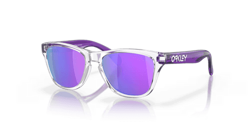 Oakley Frogskins XXS Prizm Violet Lenses, Clear Frame