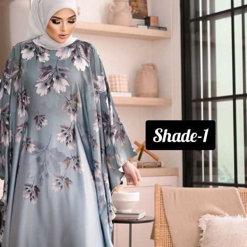 Unsa Kaftan Abaya Imported 3D Digital Print Kaftan Abaya