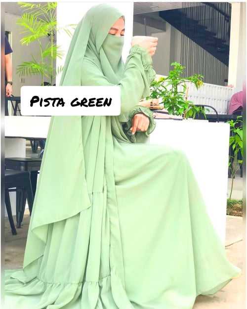 Musfira Abaya Double Layered Shrug Abaya