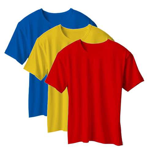 Colorful T shirts Combo-Plain