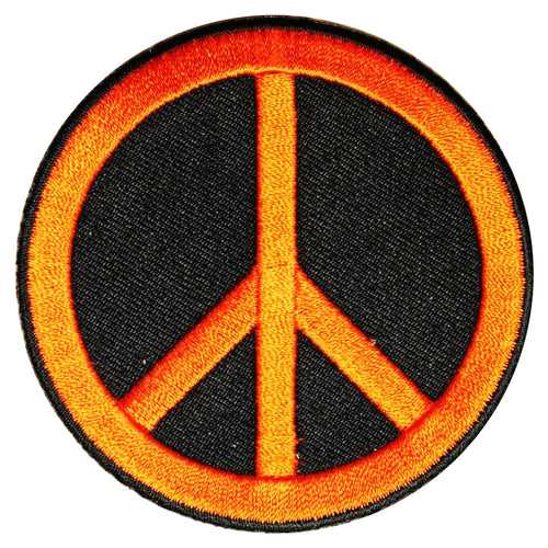 Peace Symbol Patch - 3.2 inches