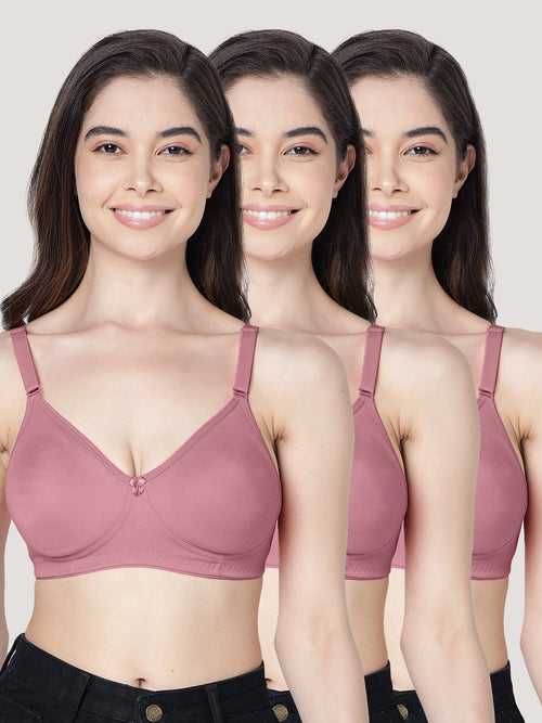 Kalyani Evlyn Full Coverage Double Layered Cups Regular Bra | Pack of 3